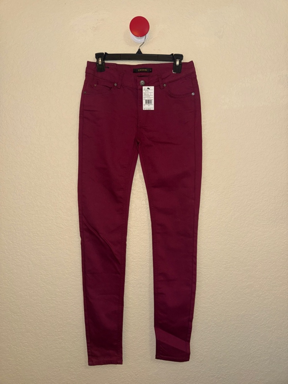Supertrash Burgundy Skinny Pants